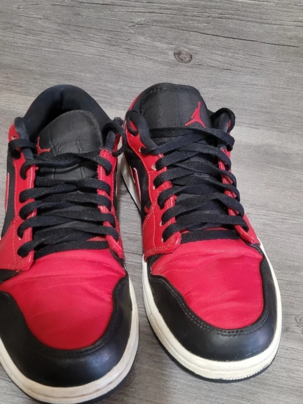 Jordan Retro 1 Low Reverse Bred Gym Red Men's Size 10 Basketball Shoes 2014
